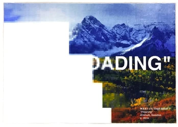 Virgil Abloh, "STILL LOADING RUG", 2018