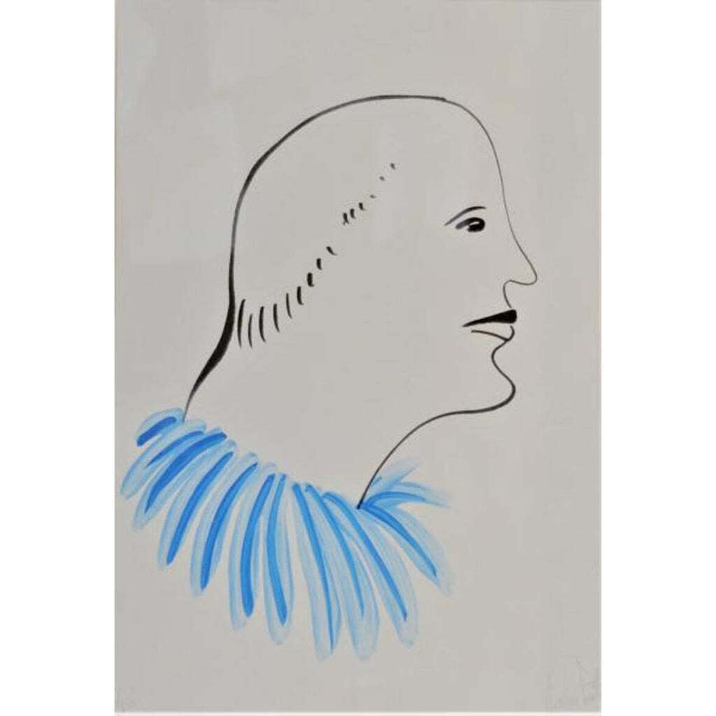 Nicolas Party, Untitled Blue, 2016