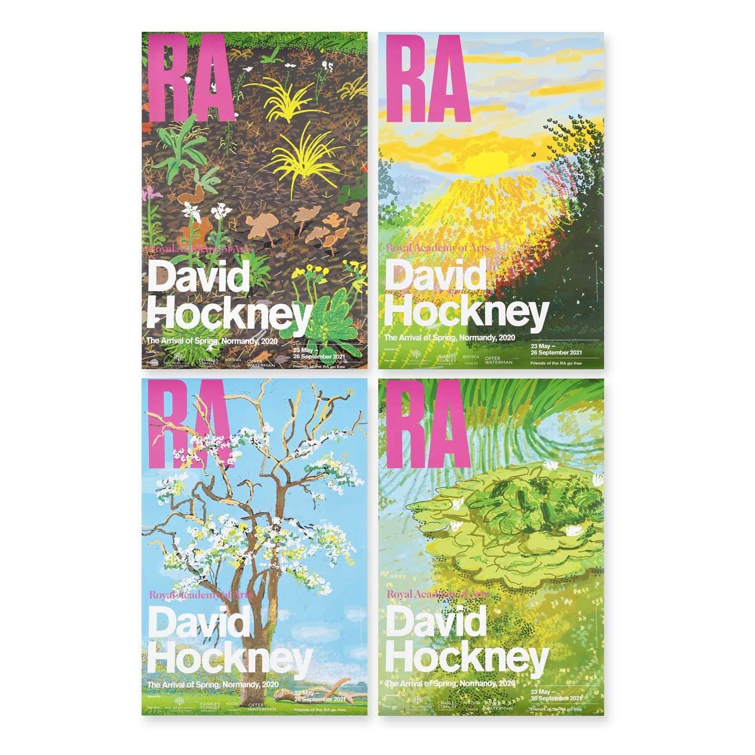 David Hockney, Royal Academy Exhibition Posters (4), 2021