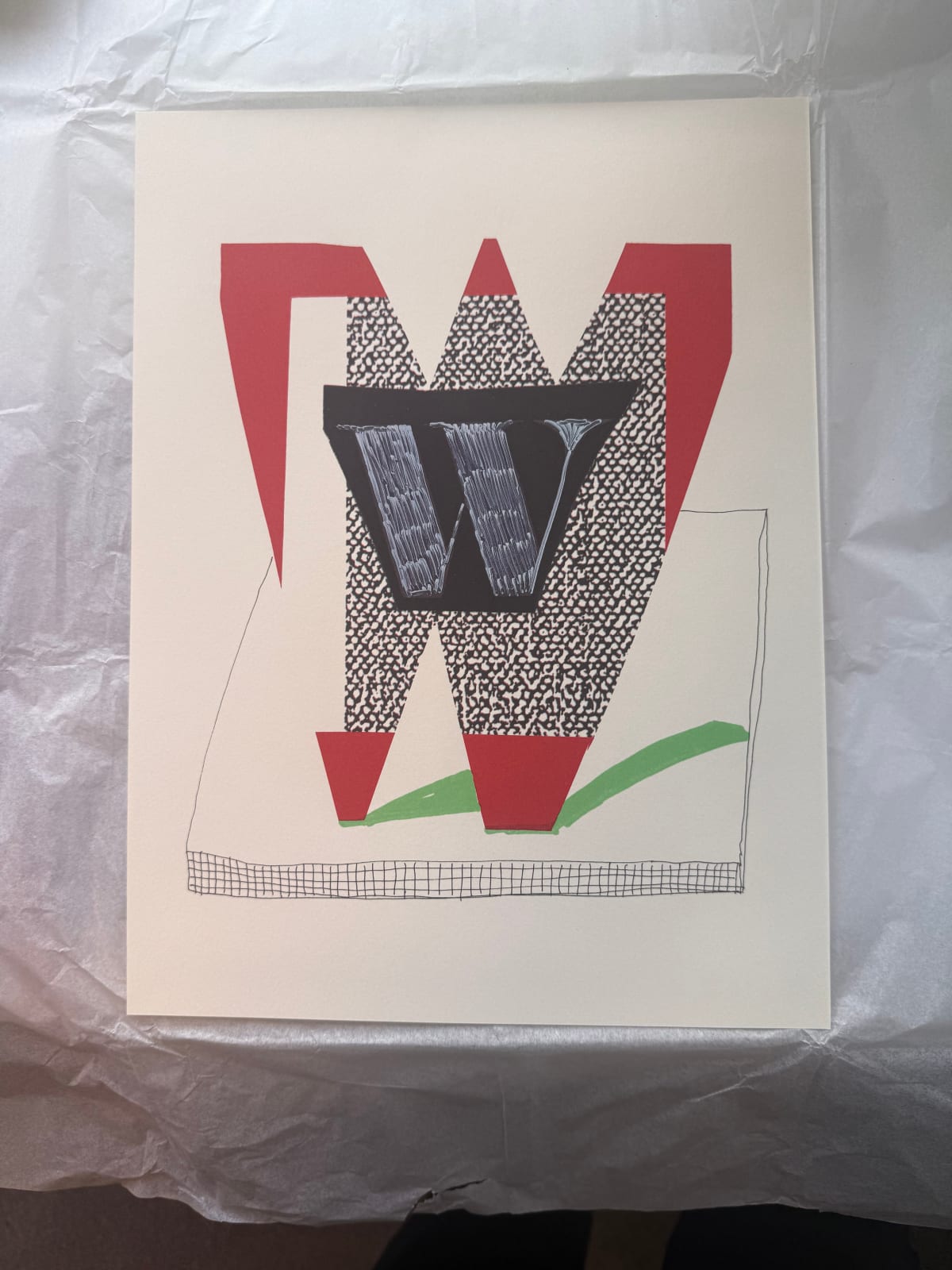 David Hockney, 'W' from 'Hockney's Alphabet, 1991
