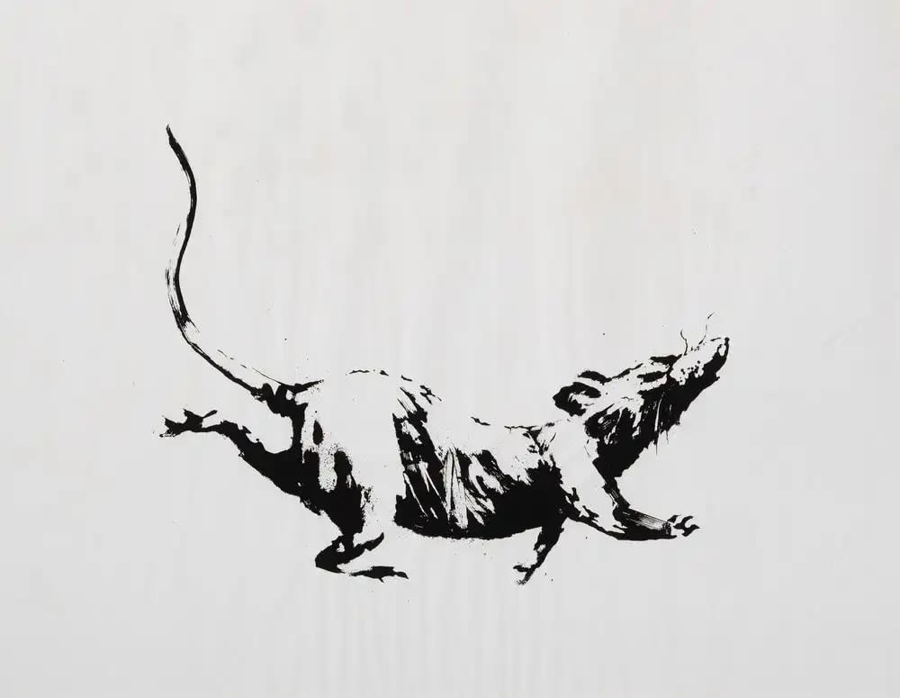 Banksy, GDP Rat, 2019