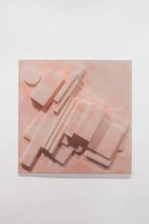 Isabelle Cornaro, Homonymes III (#7, red spray), 2015