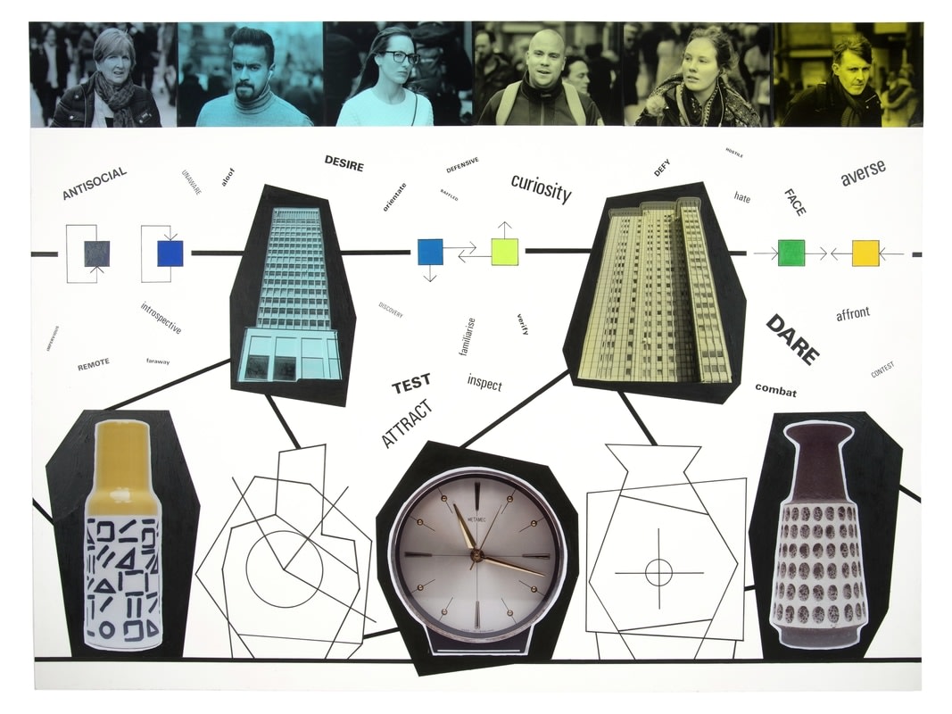 Stephen Willats, Complex Rhythms of the Attractor and the Attracted, 2018