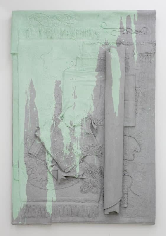 Isabelle Cornaro, Homonymes II (#4, green splash), 2012