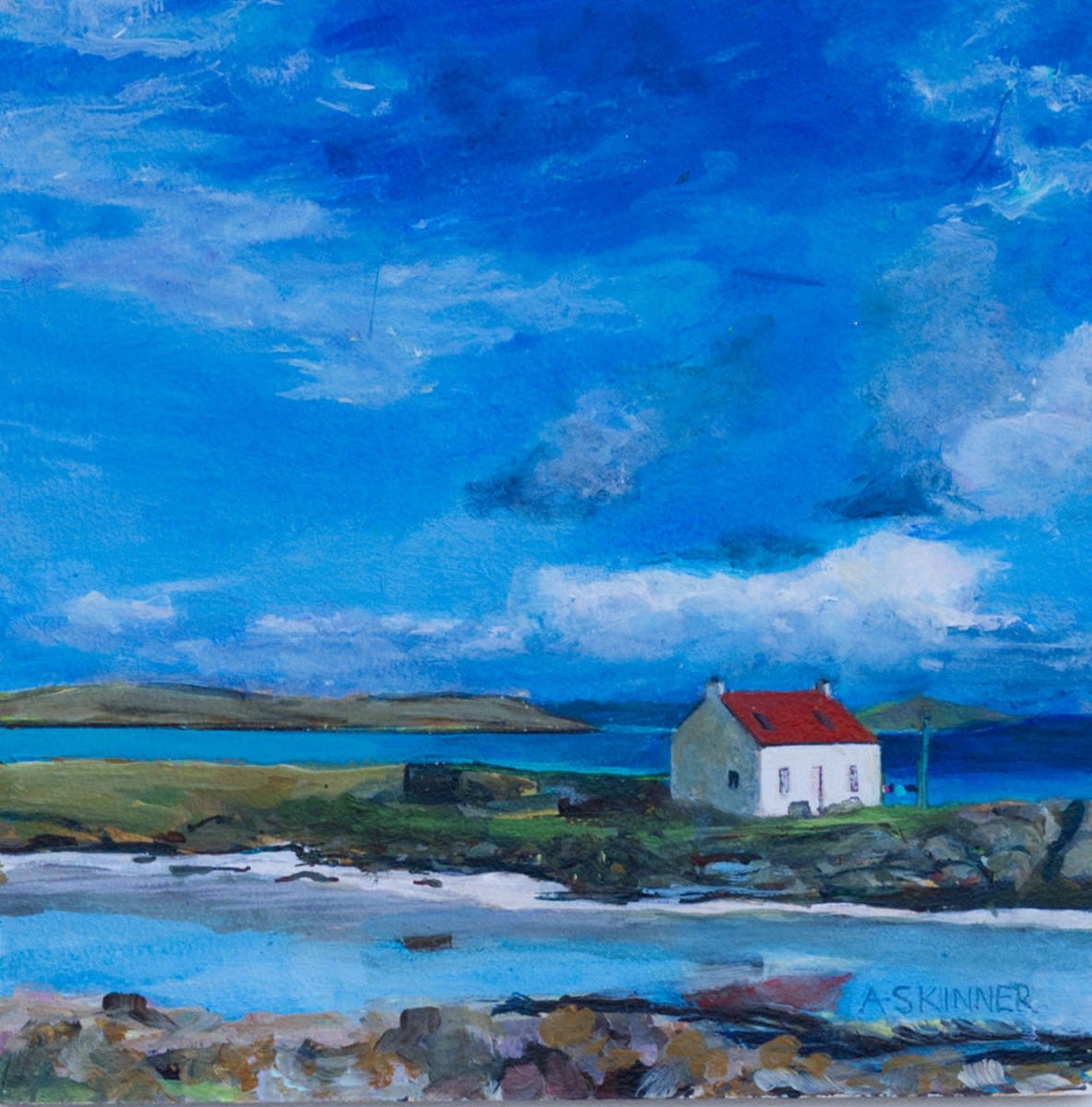Anne Skinner, Crannag Reflections, Traigh Mhor, Isle of Barra