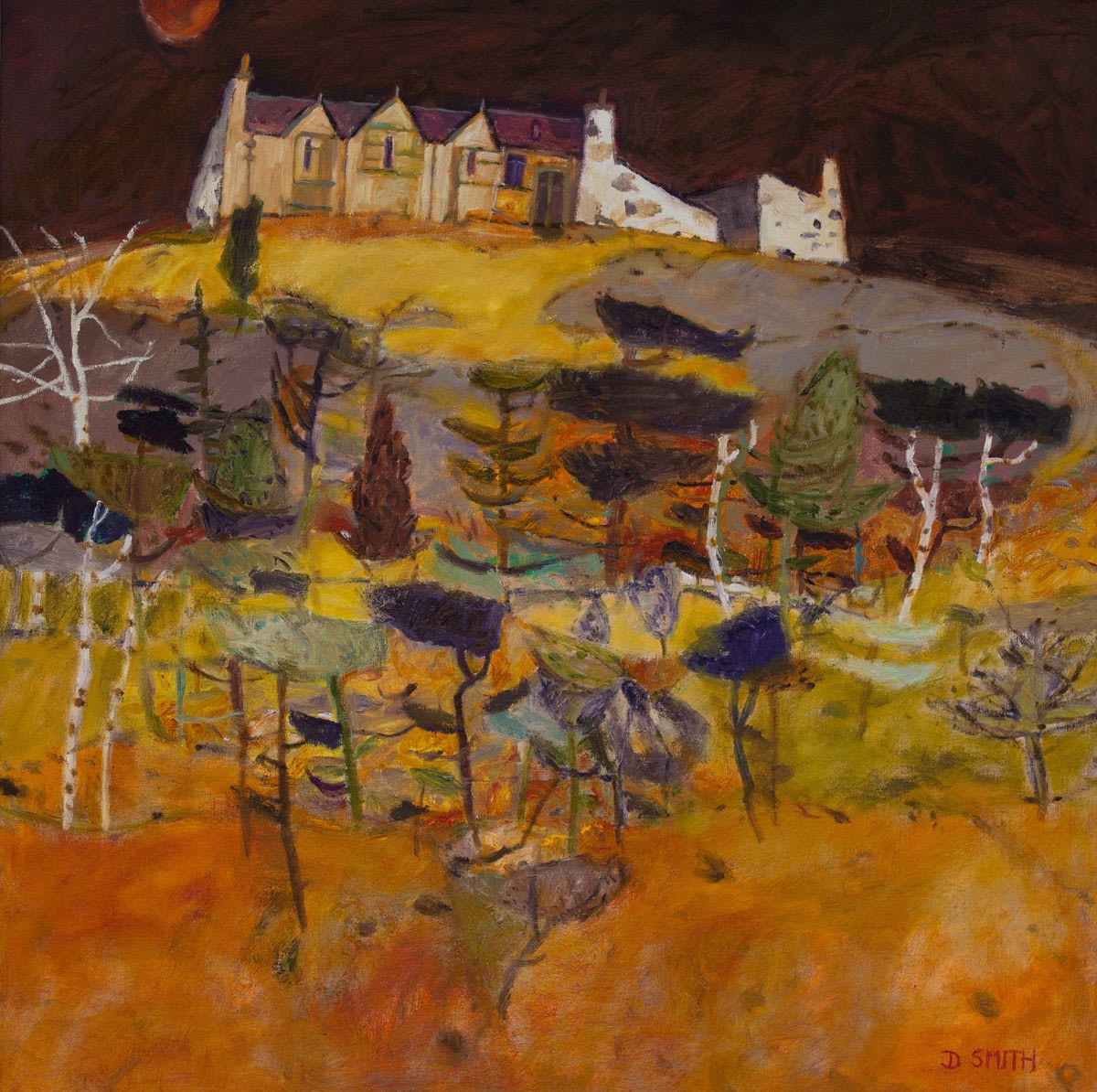 David Smith RSW, Deserted Croft, Ballater