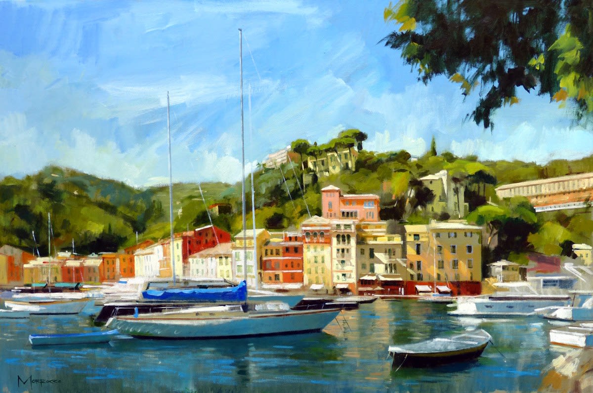 Jack Morrocco, Across the Bay Towards Hotel Splendido, Portofino