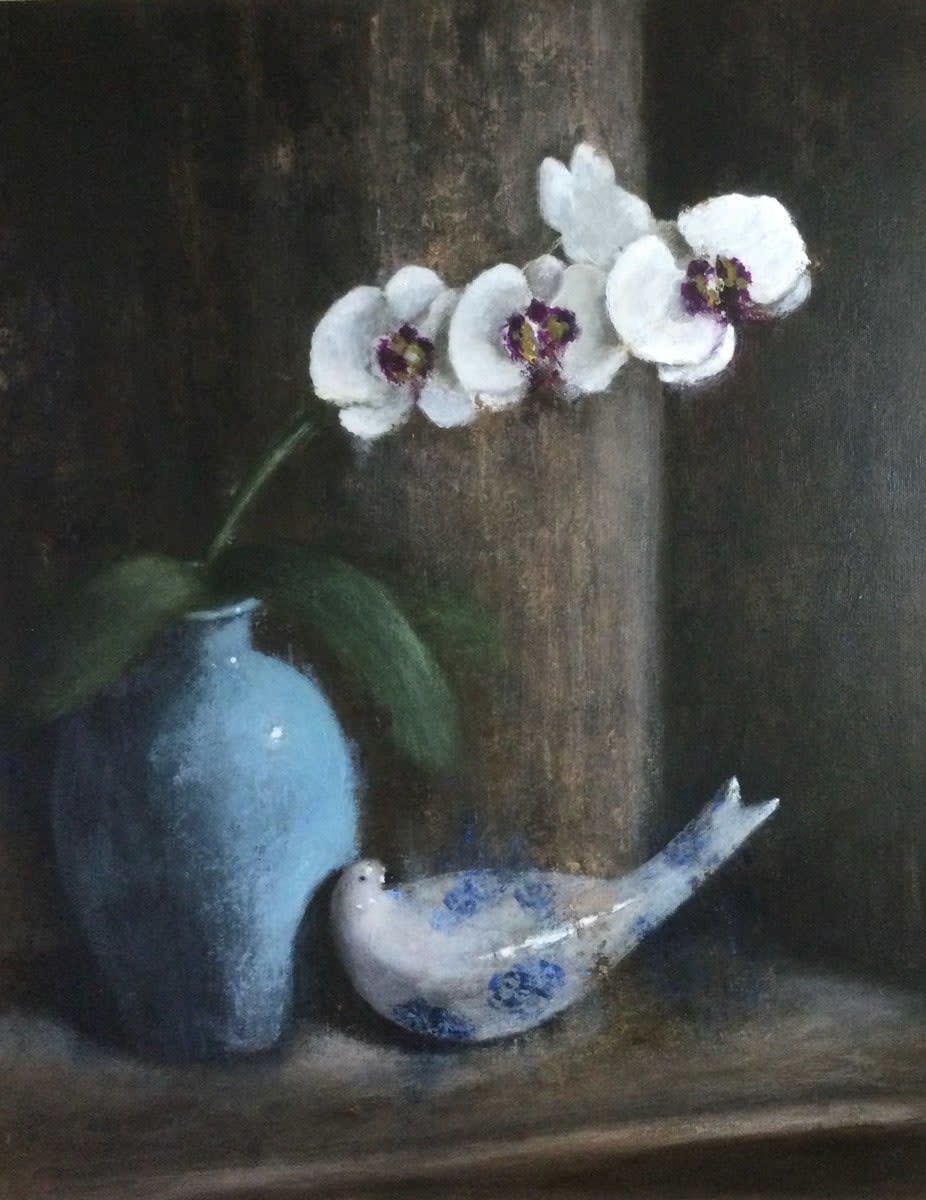 Gail Pope, Orchid and China Dove