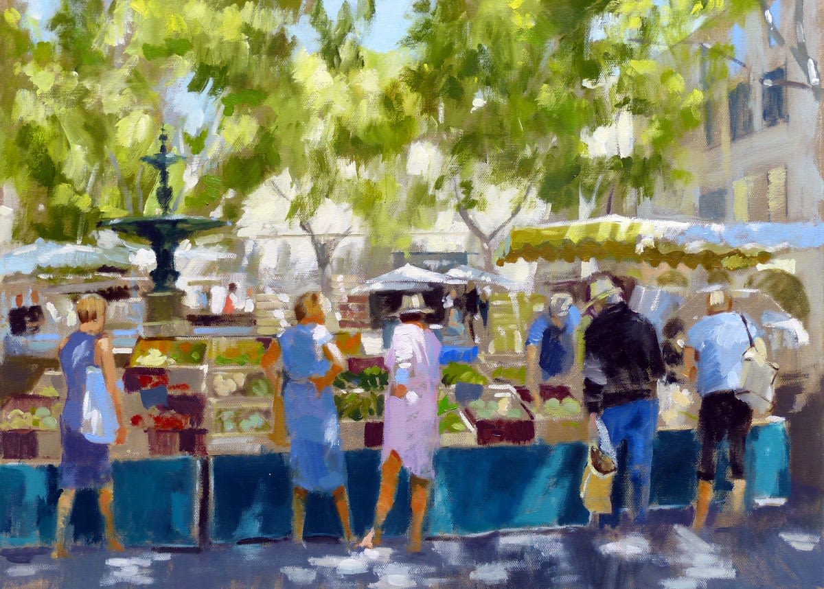 Jack Morrocco, Market Day, Place aux Herbes, Uzes