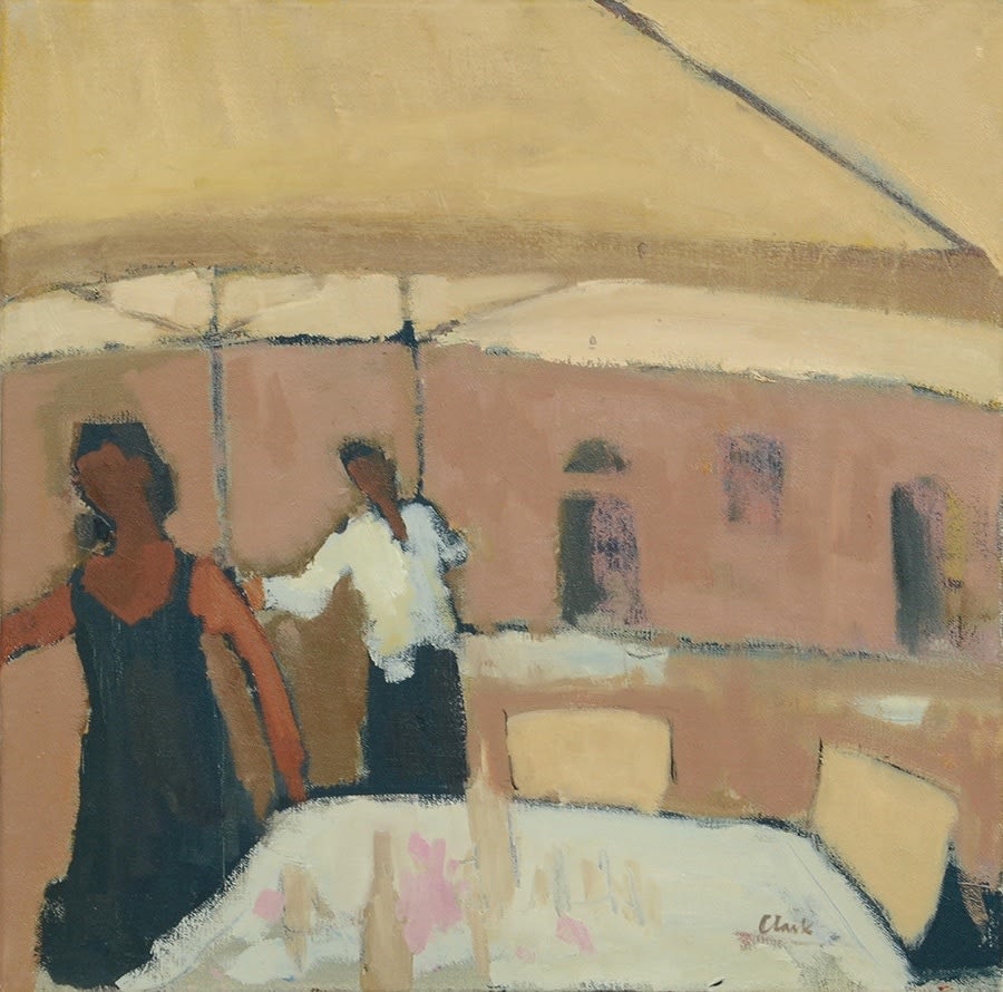 Michael Clark RSW PAI, The Waiter, Venice