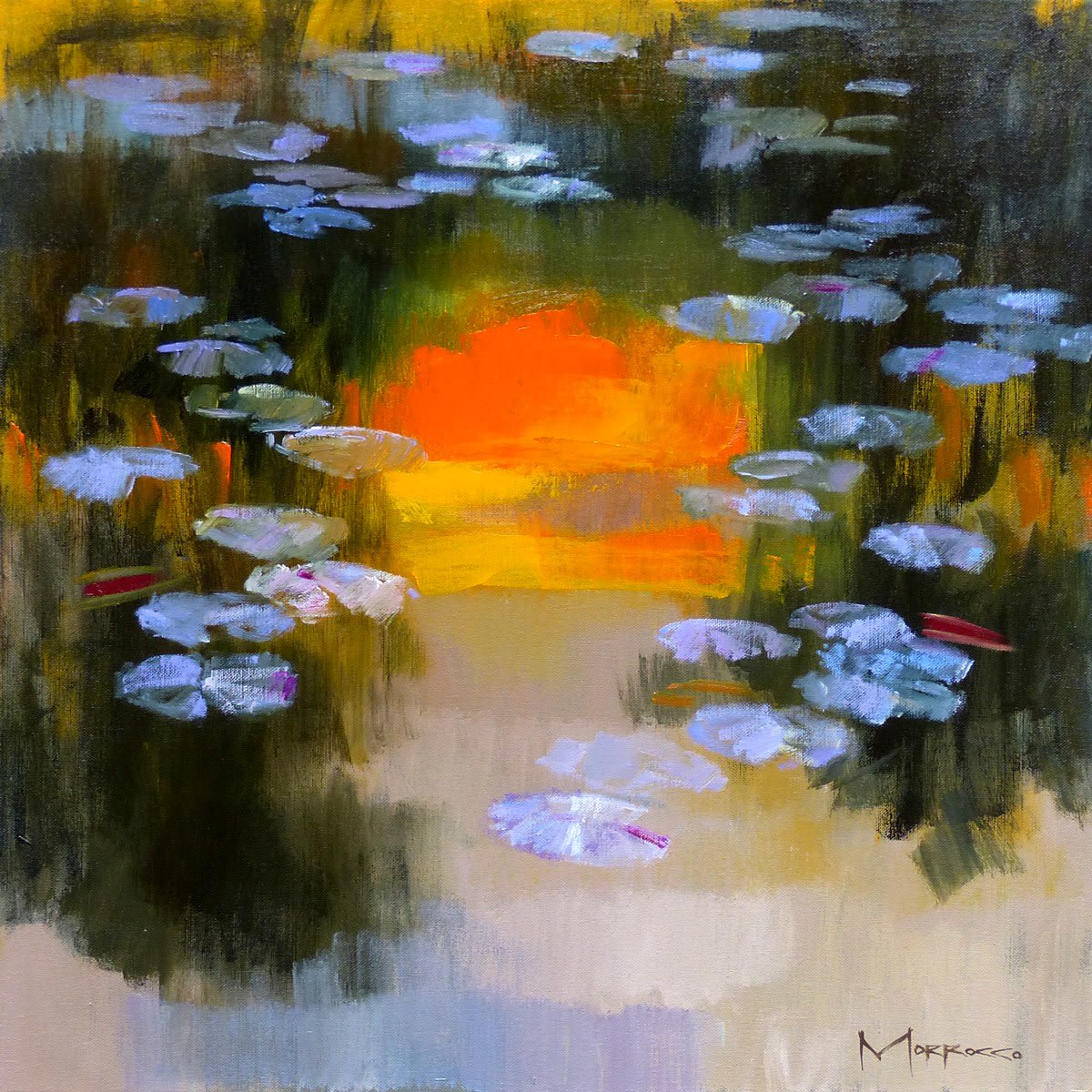 Jack Morrocco, Lily Pond at Cairnie, Setting Sun