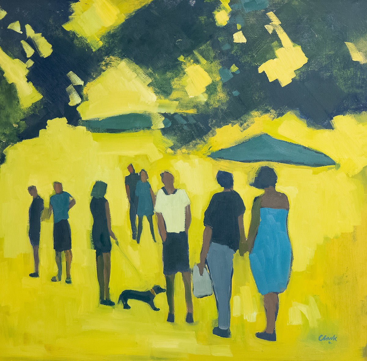 Michael Clark PAI RSW RGI, French Market, Beauville