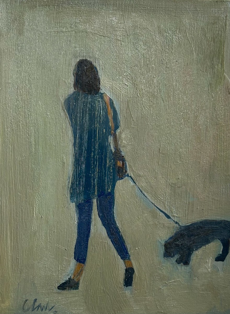 Michael Clark PAI RSW RGI, Dog Walking in the Marais