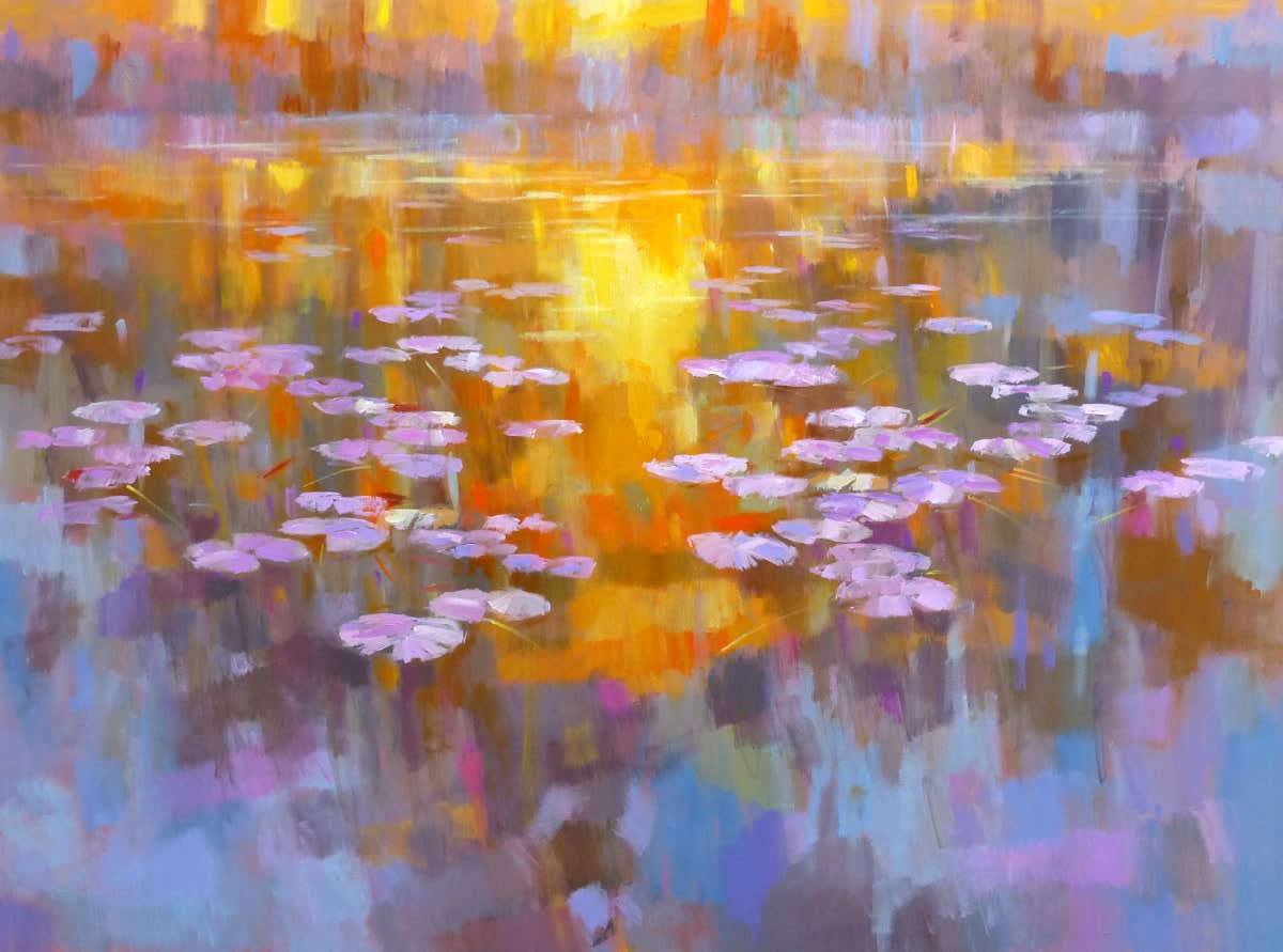 Jack Morrocco, Lily Pond at Cairnie, Shades of Sunset