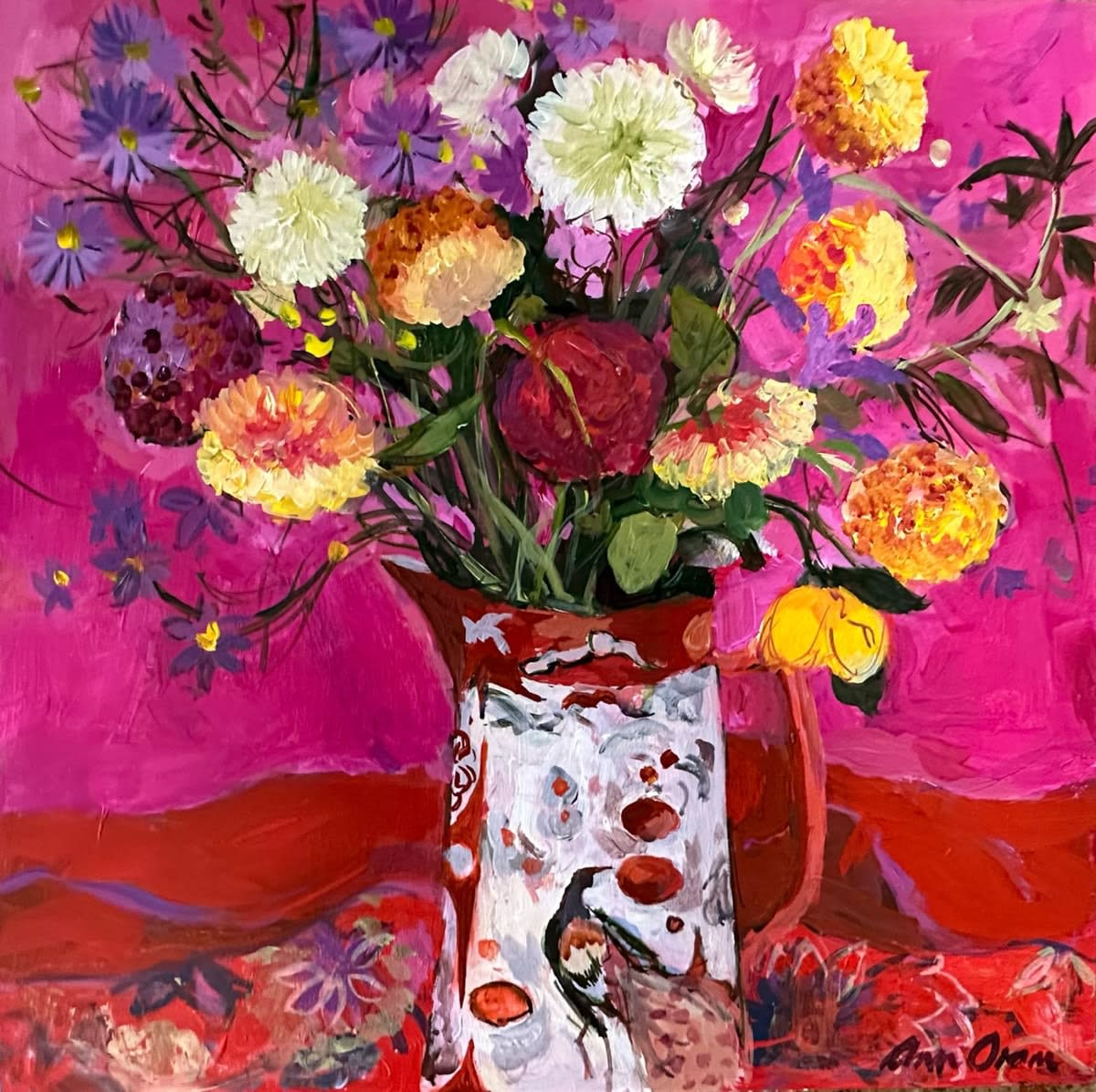 Ann Oram, Dahlias in the Kutani Vase