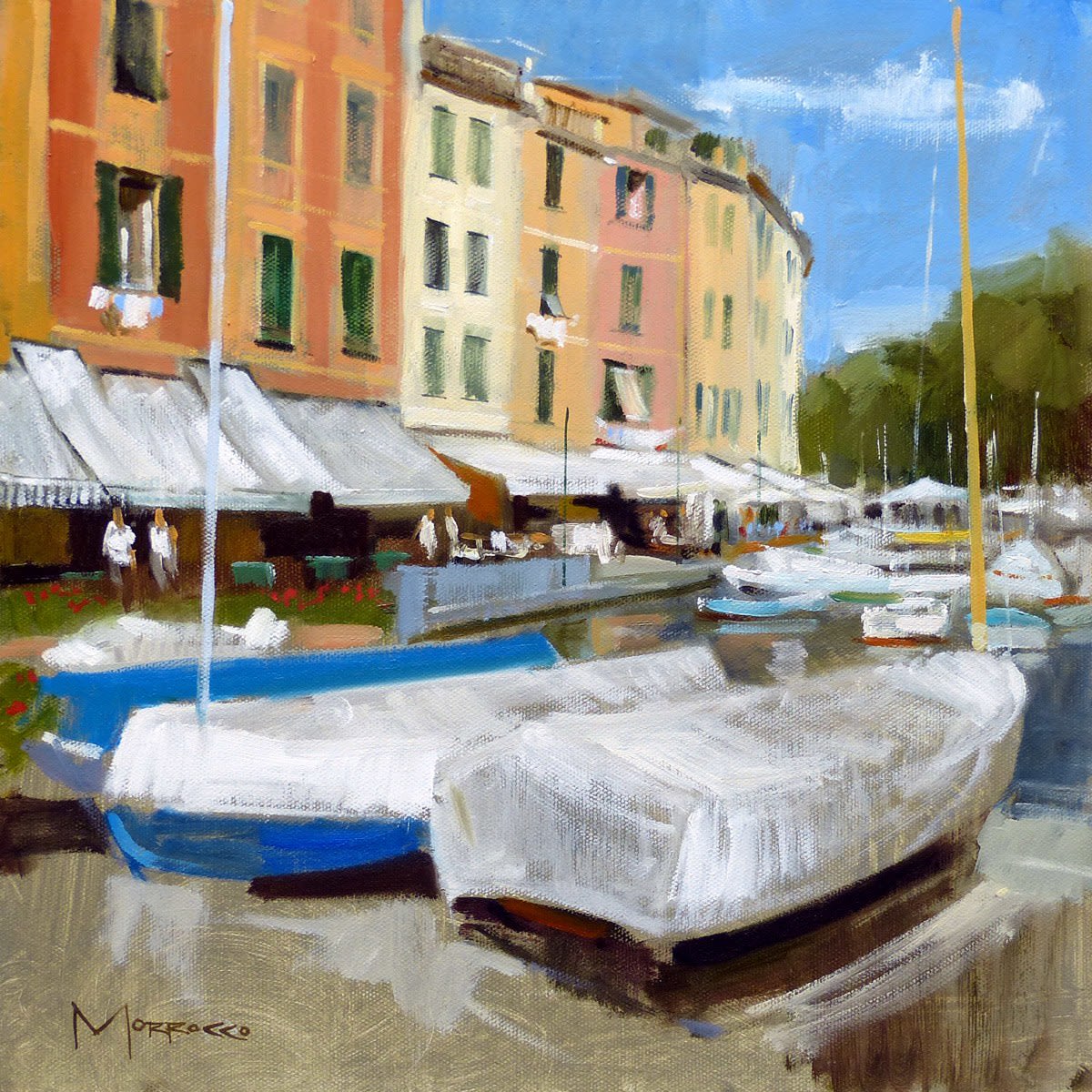 Jack Morrocco, Boats on the Foreshore, Portofino