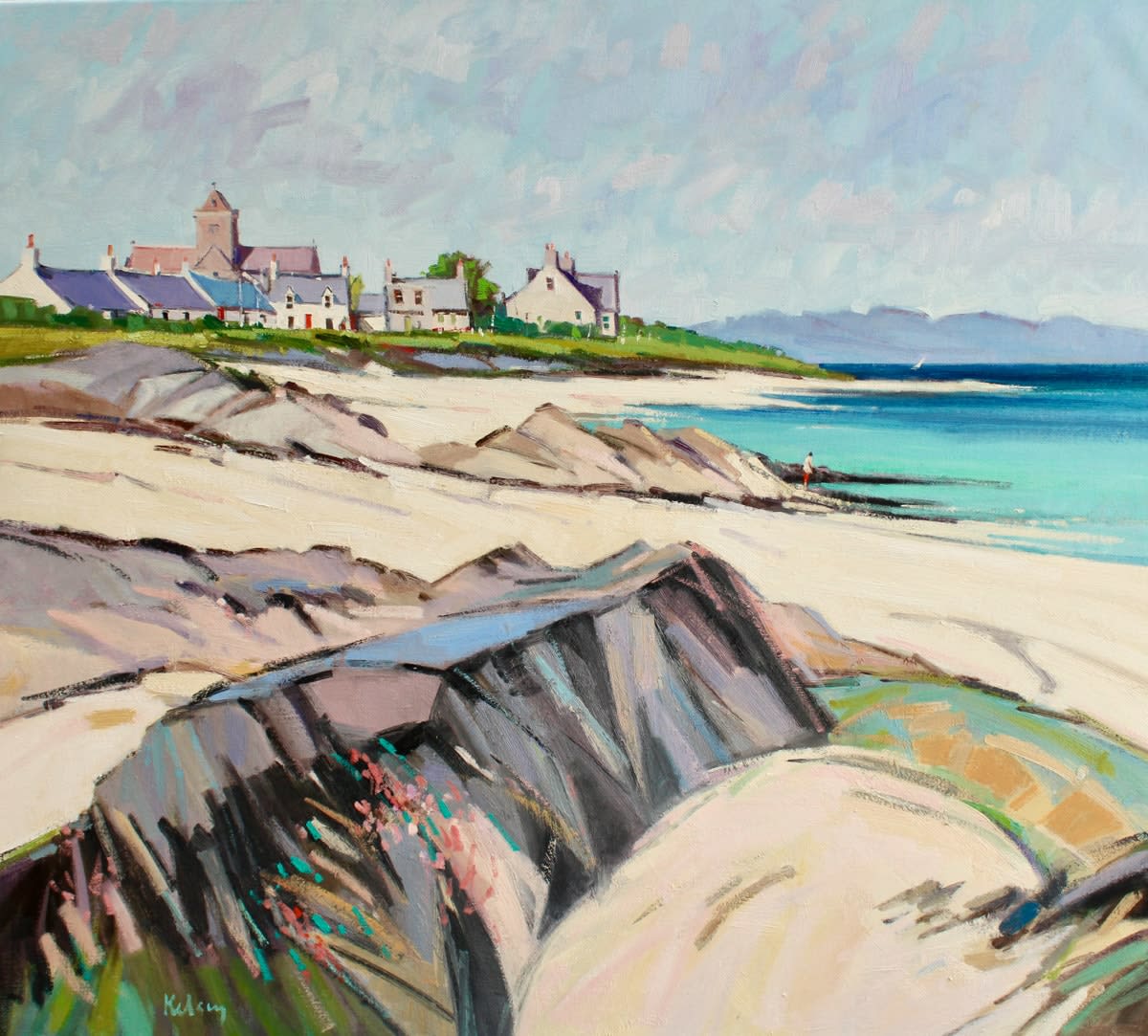 Robert Kelsey, Rocks and Sea Pinks, Iona