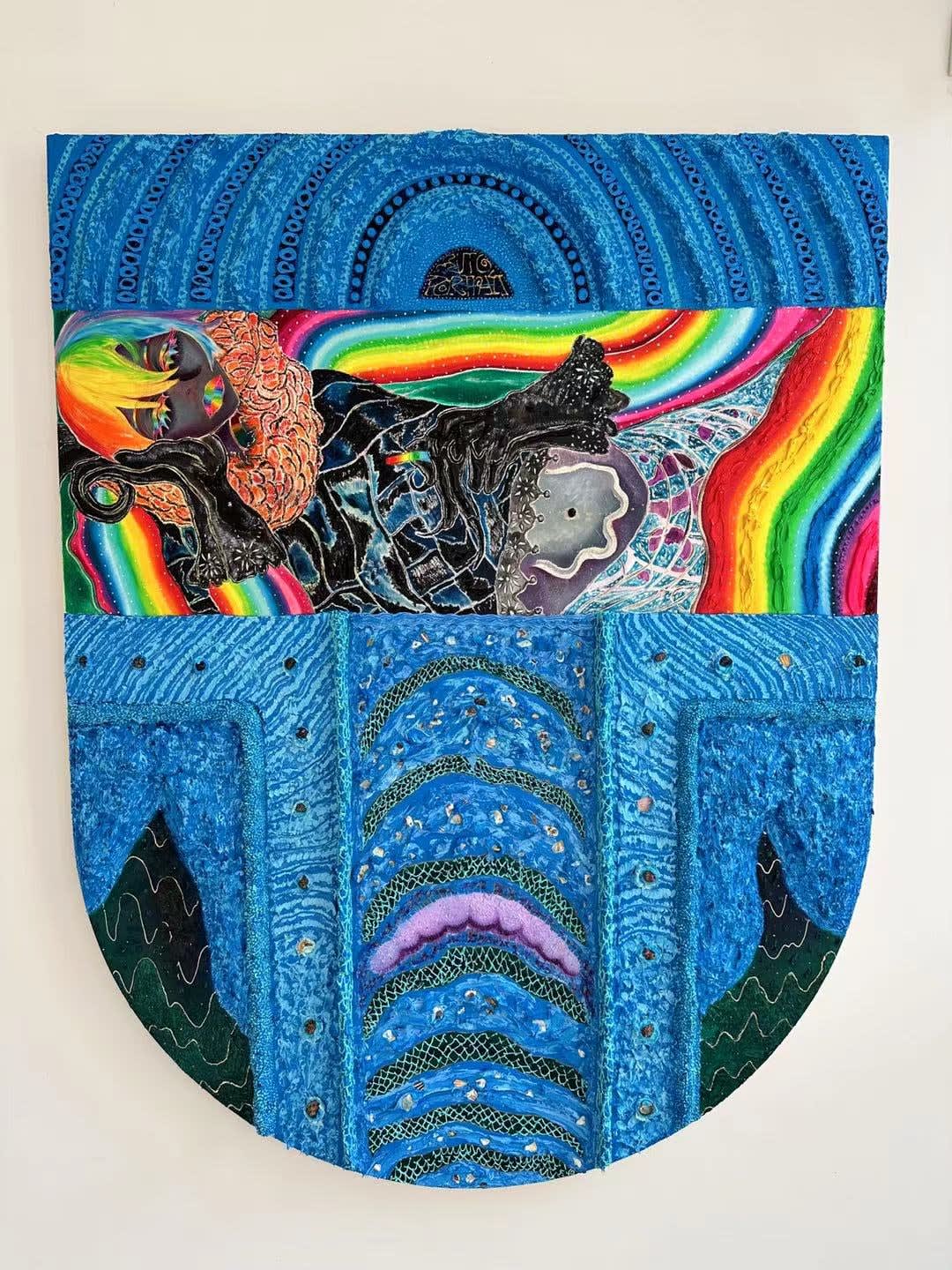 Wenjue 文爵, A Suspicious Study for an Artist's Auto-Portrait 一副可疑的艺术家自画像习作, 2023