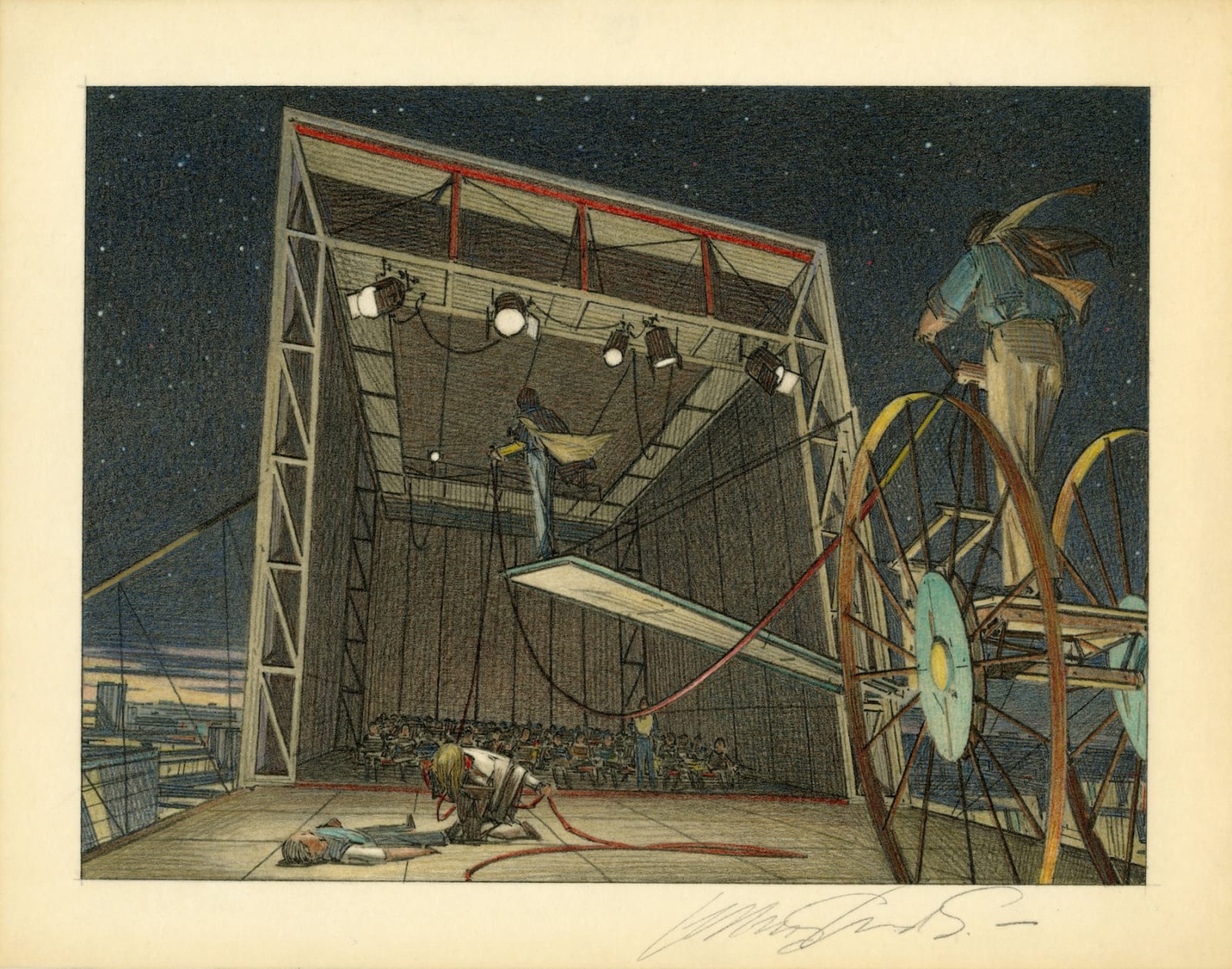 Lebbeus Woods 莱伯斯·伍兹, Center for Technology: Study 技术中心:研究, 1987