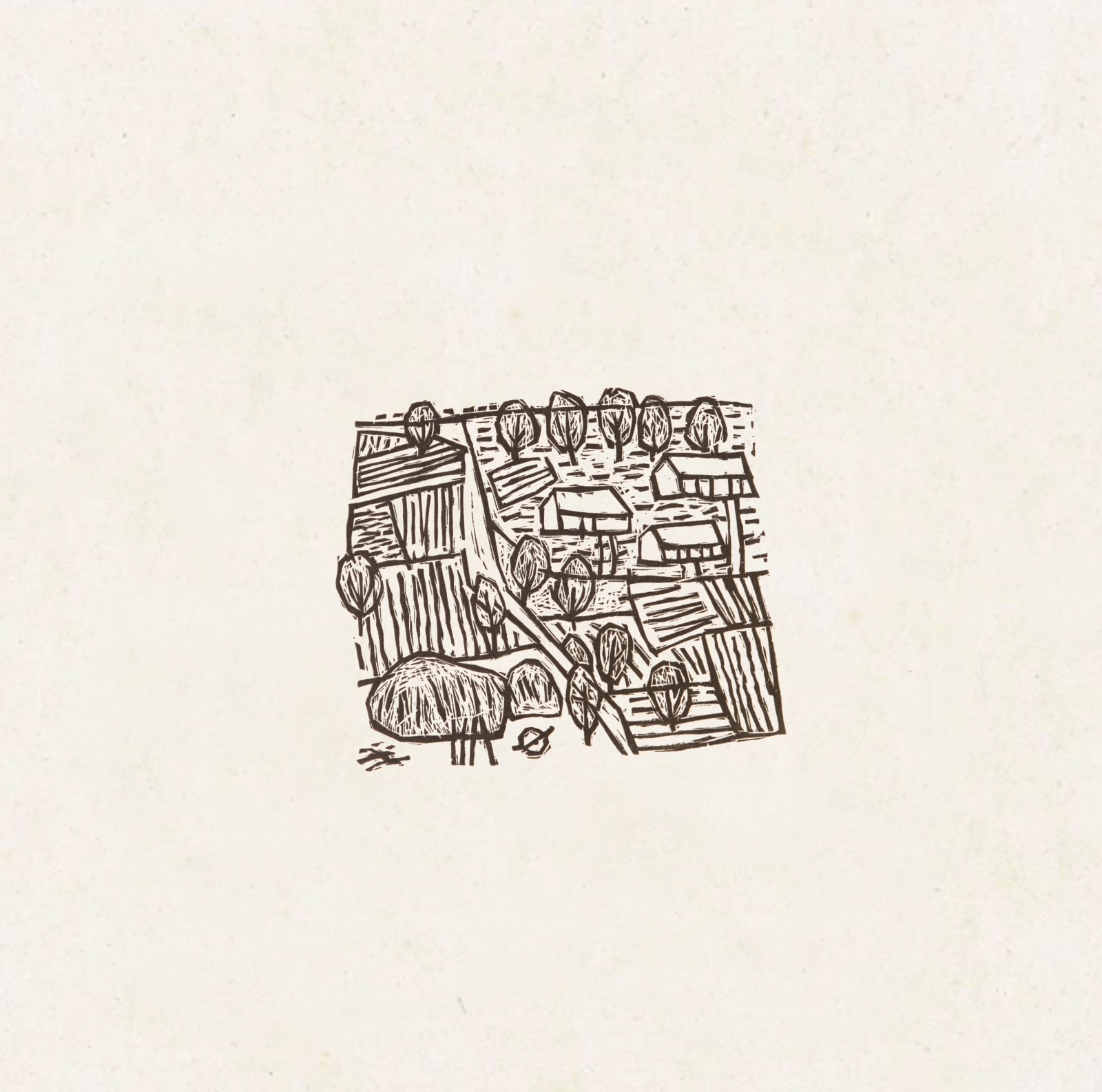 Xu Bing 徐冰, View of Village 村景, 1982