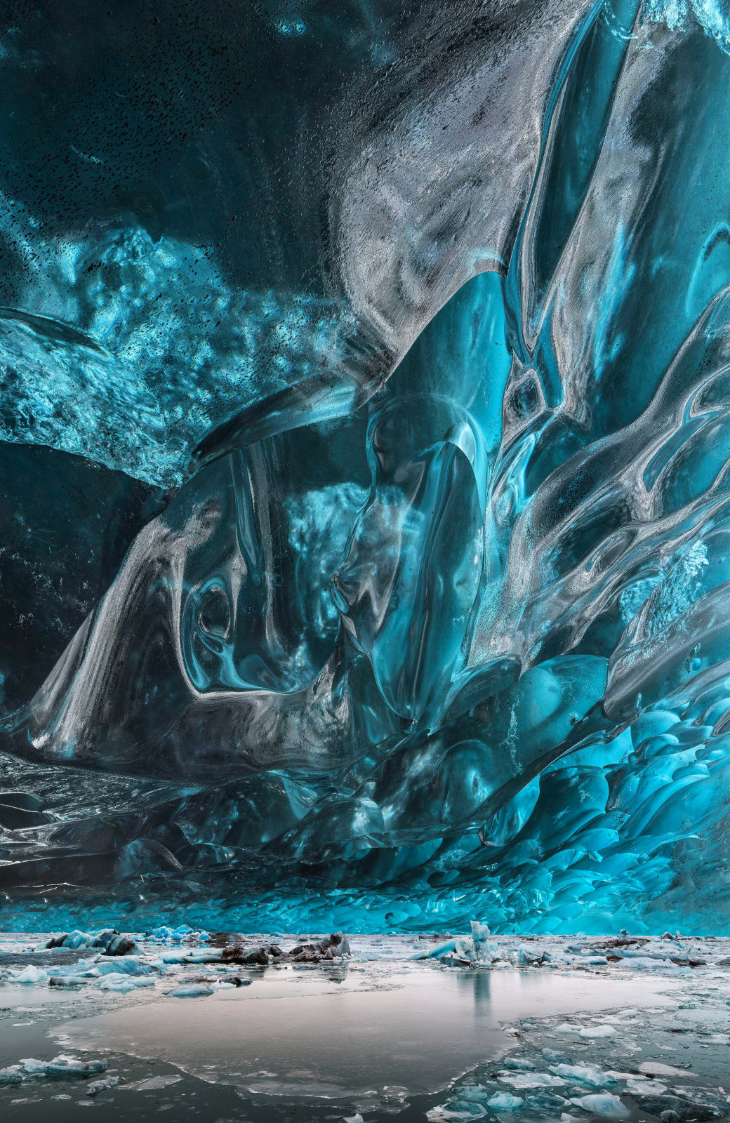 Michael Najjar 迈克尔·耐贾尔, frozen flow 冰封之流, 2023