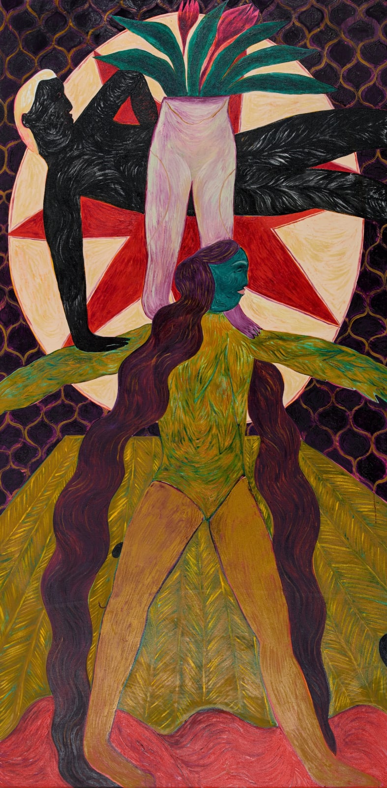 Rusudan Khizanishvili 卢苏丹·希扎尼什维利 , A Round Carpet 圆形地毯, 2020