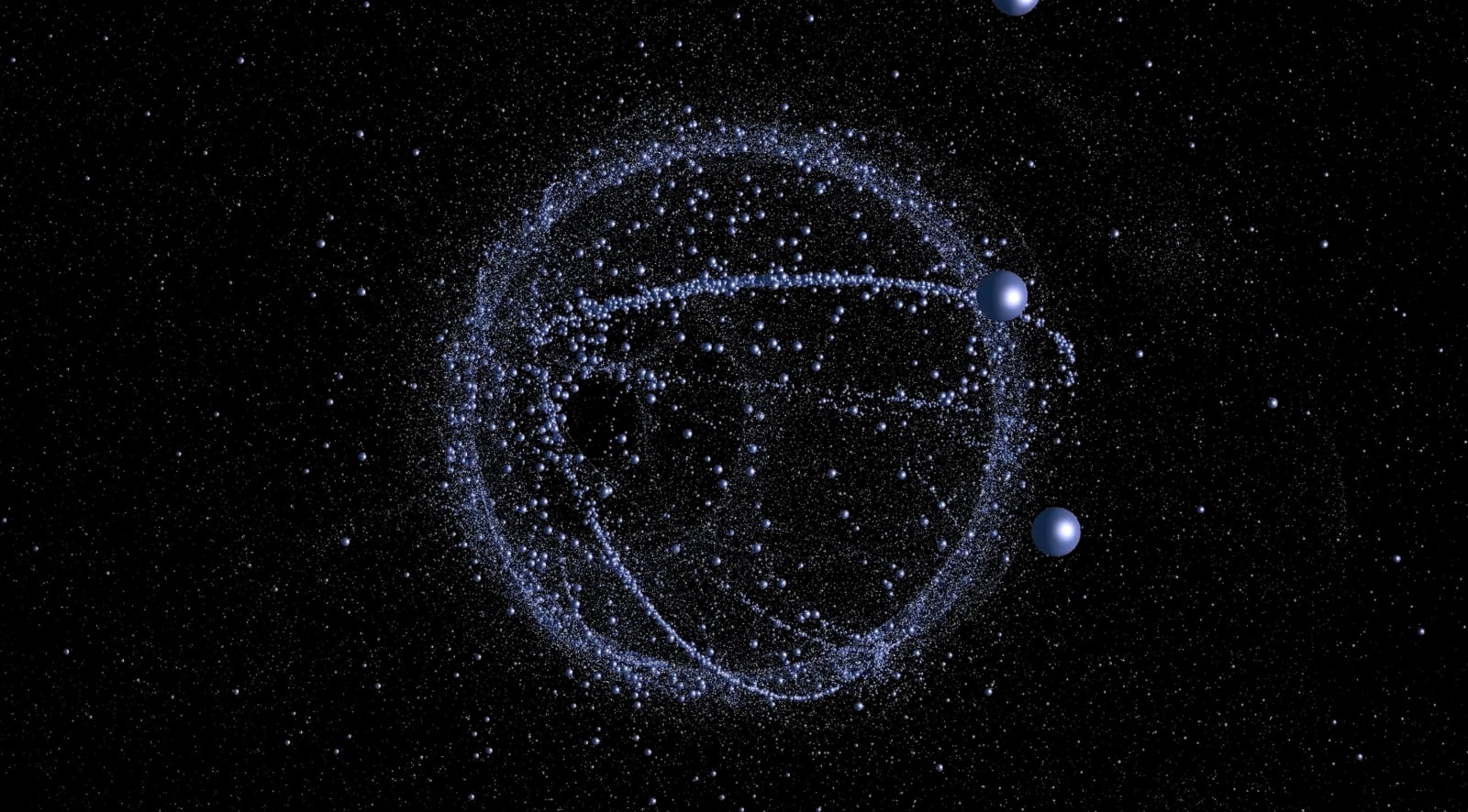 Michael Najjar 迈克尔·耐贾尔 , orbital cascade_57-46 轨道级联 57-46