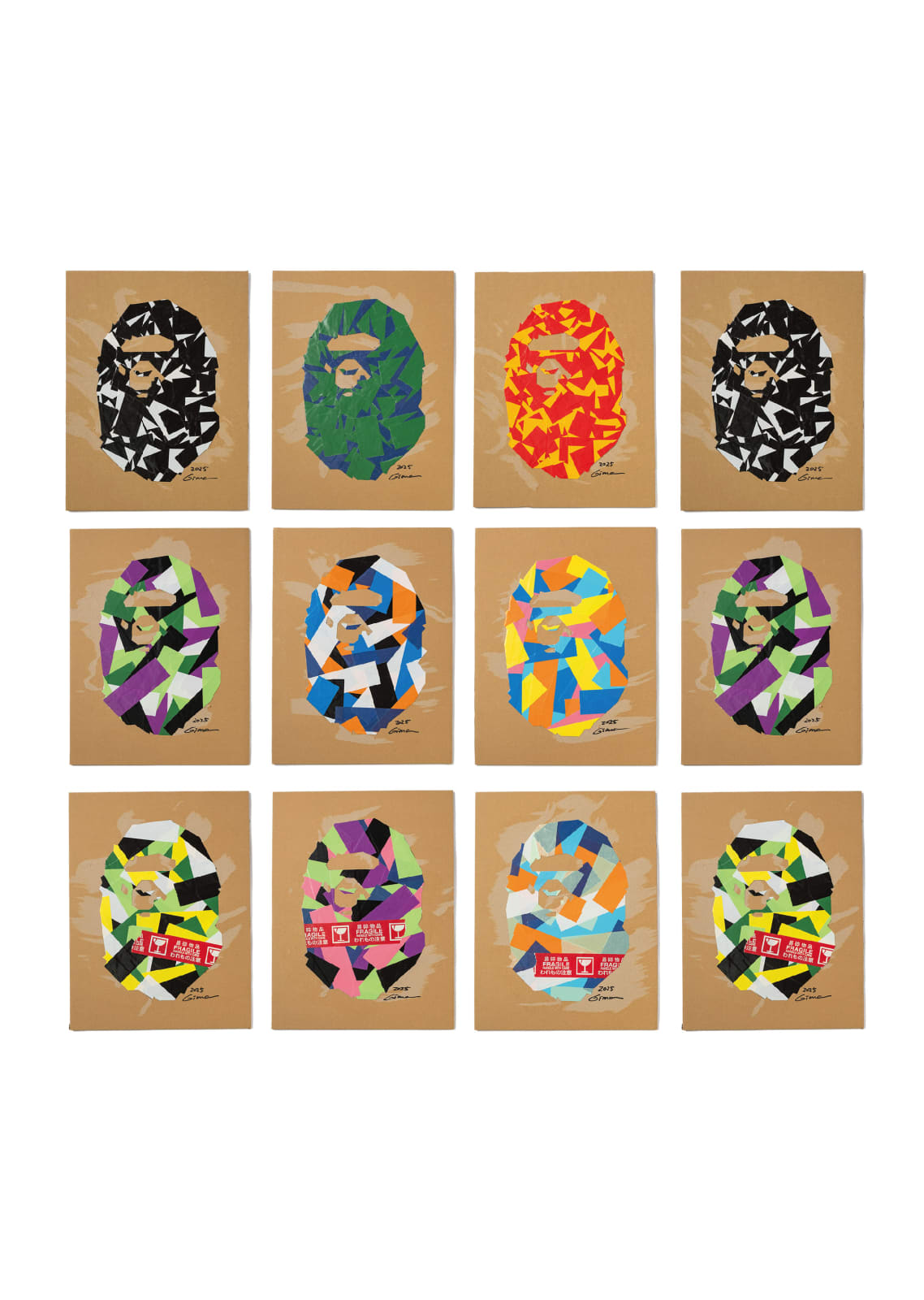 TOMOTATSU GIMA, DUCT TAPE CAMO BAPE® APE HEAD, 2025