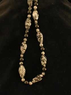 Obsidian Bead Necklace