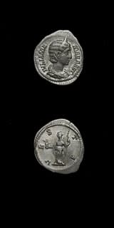 Silver Denarius of Julia Mamaea, 222 CE - 235 CE