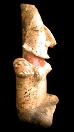 Ameca-Ezatlán Style Jalisco Terracotta Sculpture of a Seated Woman, 300 BCE - 300 CE