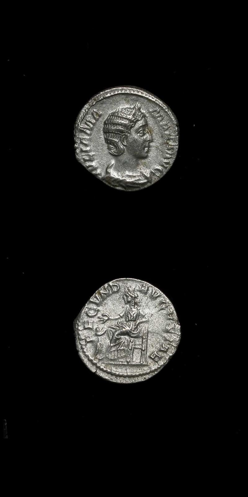 Silver Denarius of Julia Mamaea, 222 CE - 235 CE