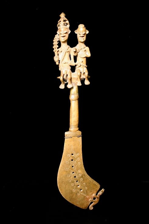 Yoruba Ceremonial Brass Sword, 20th Century CE