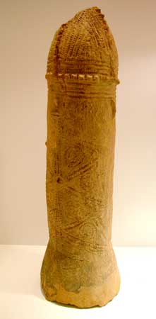 Bura Terracotta Phallic Vessel with a Face, 3rd Century CE - 11th Century CE