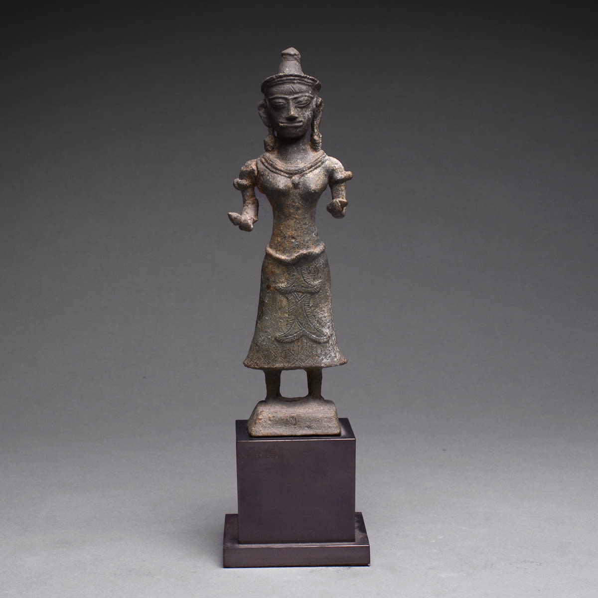Khmer Bronze Sculpture of Uma, 13th Century CE