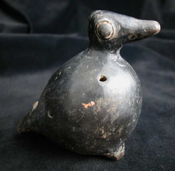 Mayan Avian Effigy Ocarina, 500 CE - 900 CE