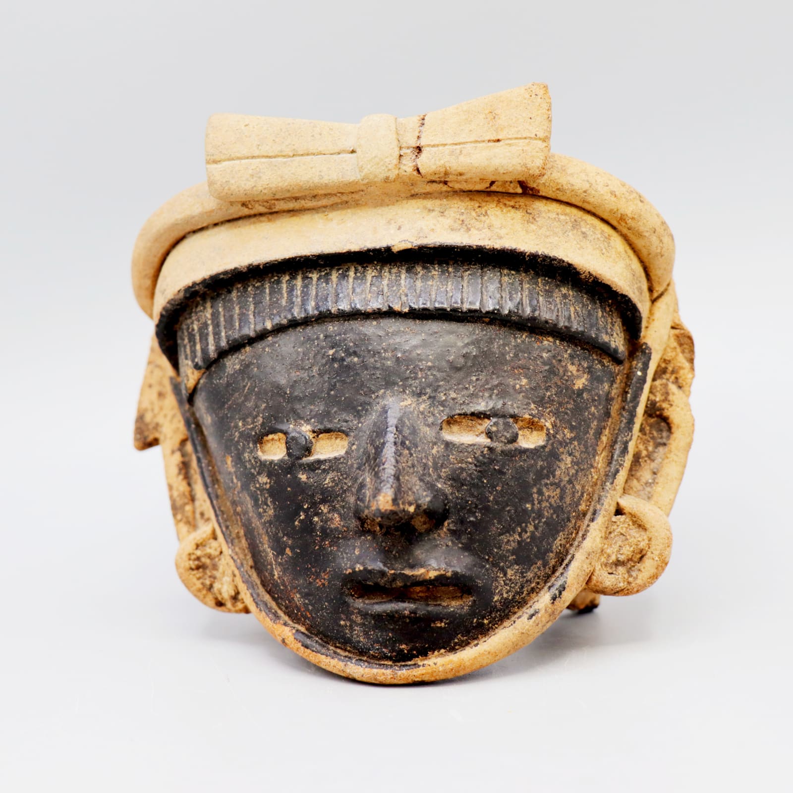 Veracruz Head of a Warrior (Remojadas Style), AD 500 - AD 900