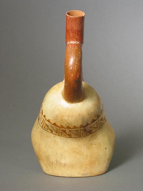 Moche Portrait Head Vessel, 200 CE - 600 CE