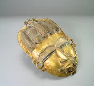 Baule Brass Mask, 20th Century CE
