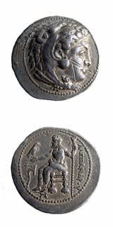 Macedonian Silver Tetradrachm of Alexander the Great, 327 BCE - 323 CE