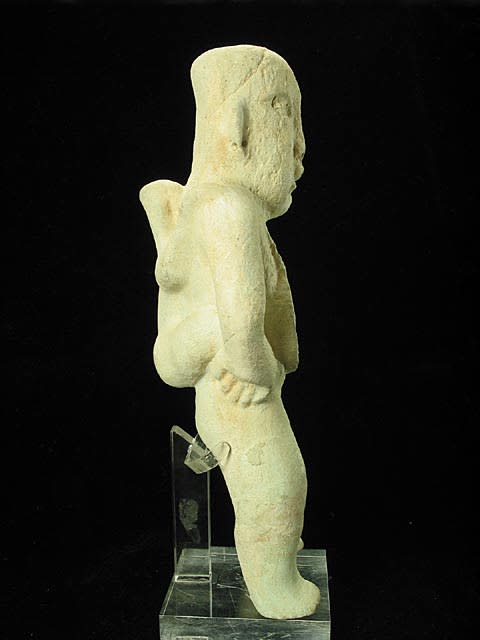 Olmec Stone Sculpture of a Man Carrying a Child on His Back, 900 BCE - 450 CE