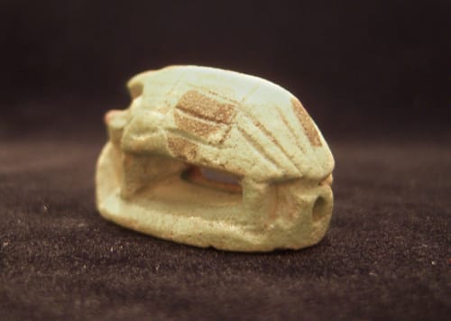 Faience Amulet Seal in the Form of a Porcupine, 664 BCE - 525 BCE
