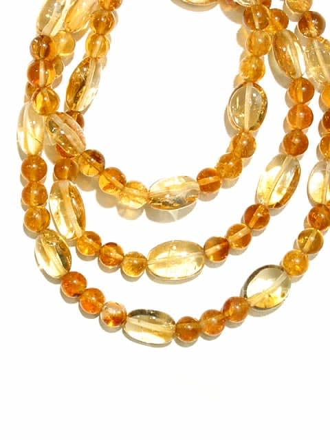 Citrine Bead Necklace