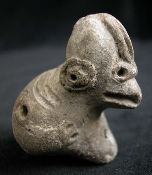Terracotta Zoomorphic Pendant, 500 CE - 900 CE