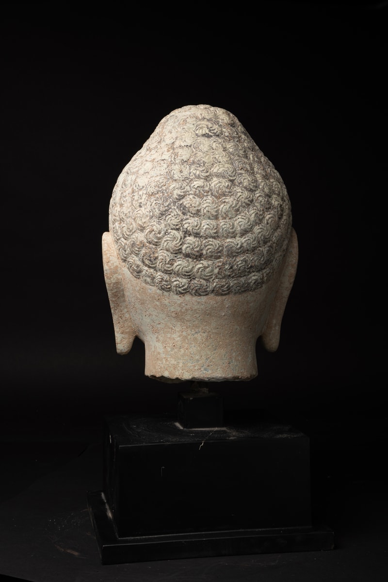 Northern Dynasties Stone Head of a Buddha, 386 CE - 577 CE