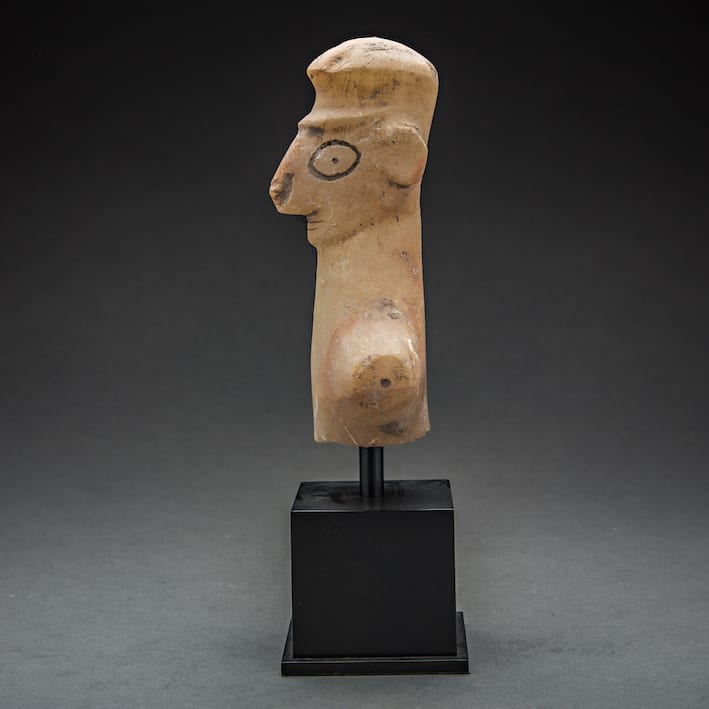 Elamite Albaster Head of an Idol, 3000 BCE - 2000 BCE