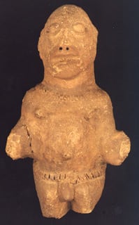 Komaland Sculpture of a Seated Man, 12th Century CE - 16th Century CE