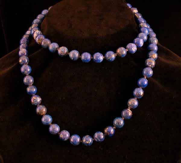 Lapis Lazuli Bead Necklace