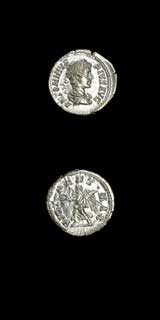 Silver Denarius of Emperor Caracalla, 200 CE - 210 CE