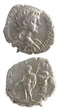 Silver Denarius of Caracalla Struck While Caesar, 196 CE - 198 CE